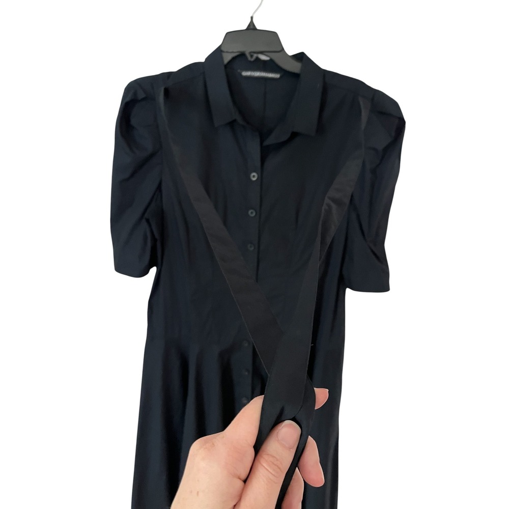 GARY GRAHAM 422 Amanda Cotton Poplin Button Down Shirt Dress - Picture 9 of 13